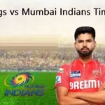 Punjab Kings vs Mumbai Indians Timeline
