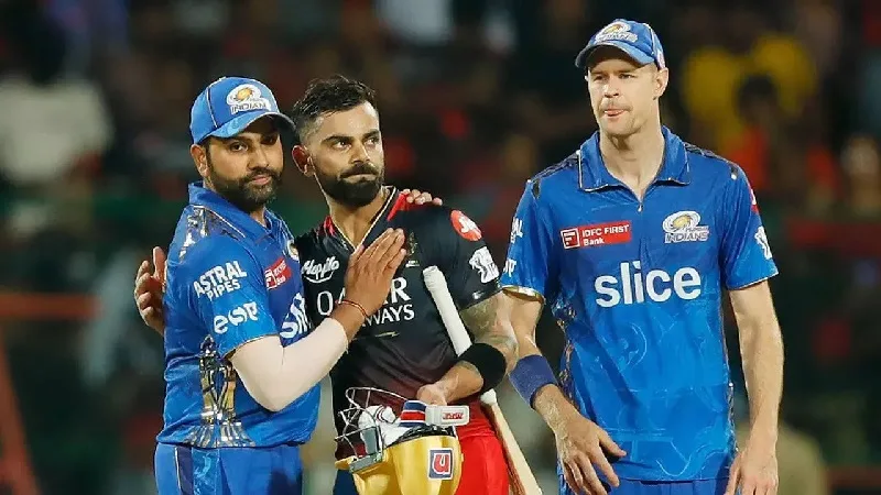 Royal Challengers Cricket vs Mumbai Indians Team Timeline