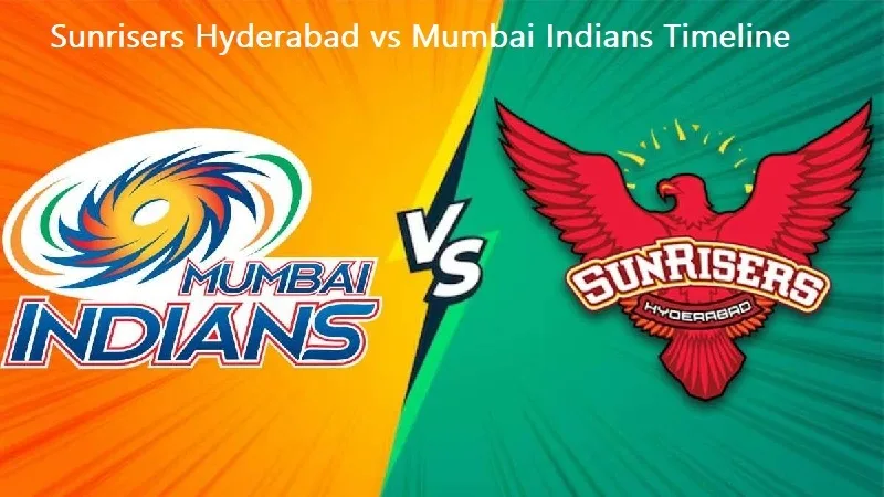 Sunrisers Hyderabad vs Mumbai Indians Timeline
