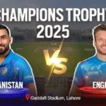 Afghanistan National Cricket Team vs England Cricket Team Timeline