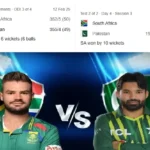 South Africa National Cricket Team vs Pakistan National Cricket Team Match Scorecard