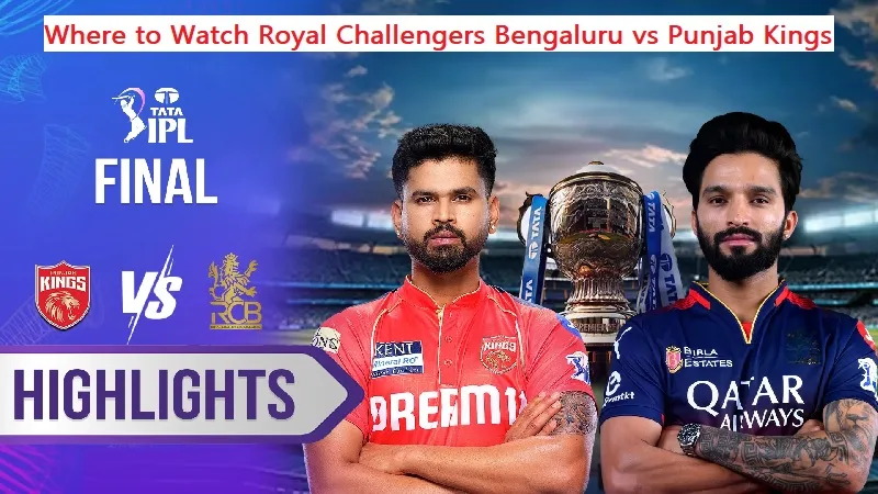 Where to Watch Royal Challengers Bengaluru vs Punjab Kings