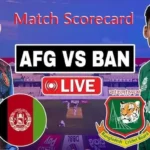 Afghanistan National Cricket Team vs Bangladesh National Cricket Team Match Scorecard