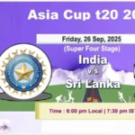 India vs Sri Lanka Live T20 Asia Cup 26 Sep 2025