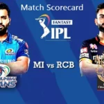 Mumbai Indians vs Royal Challengers Bengaluru Match Scorecard – Strategic Gameplay Overview