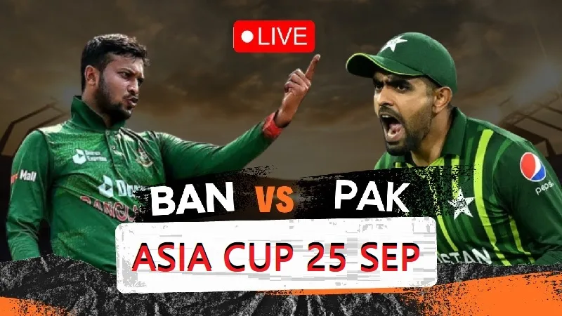 Pakistan vs Bangladesh Live Asia Cup 25 Sep 2025