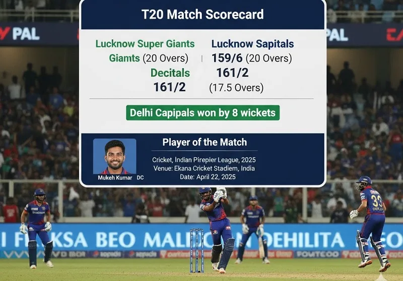 Lucknow Super Giants vs Delhi Capitals Match Scorecard 2025 – Typical Match Reviews & Highlights 1 Lucknow Super Giants vs Delhi Capitals Match Scorecard 2025