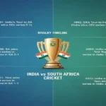 South Africa National Cricket Team vs India National Cricket Team Timeline
