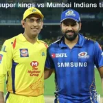 Chennai Super Kings vs Mumbai Indians Timeline