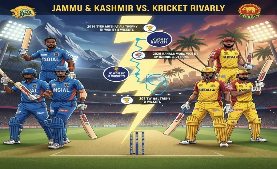 Jammu and Kashmir Cricket Team vs Kerala Cricket Team timeline: From First Clash to Latest Encounters