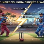west indies cricket team vs india national cricket team timeline