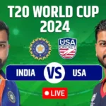India vs USA Live Score