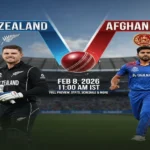 New Zealand vs Afghanistan Today Match 8 Feb 2026 11AM