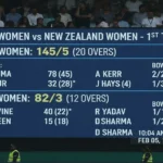 india women's national cricket team vs new zealand women's national cricket team match scorecard