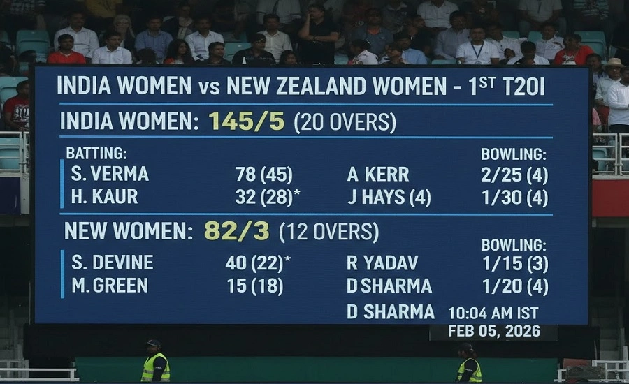 india women's national cricket team vs new zealand women's national cricket team match scorecard